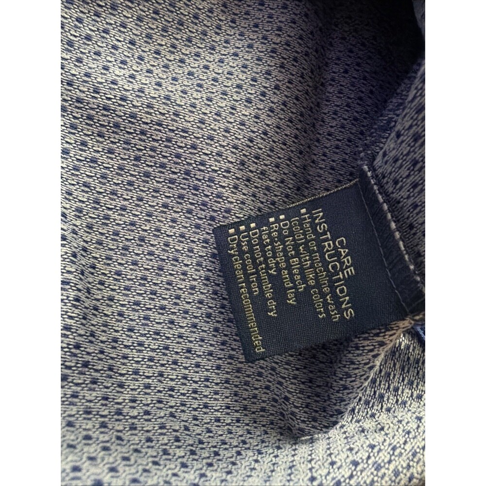 Masters Clubhouse Collection Shirt Mens XL Blue Cotton Golf Polo Made Italy - Picture 6 of 7